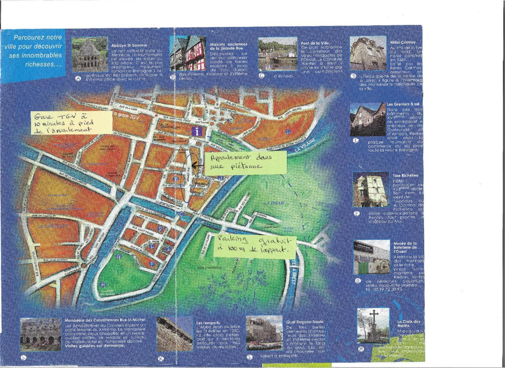 Spacieux T3 Lumineux Dans Quartier Historique Avec Wifi Redon Kültér fotó